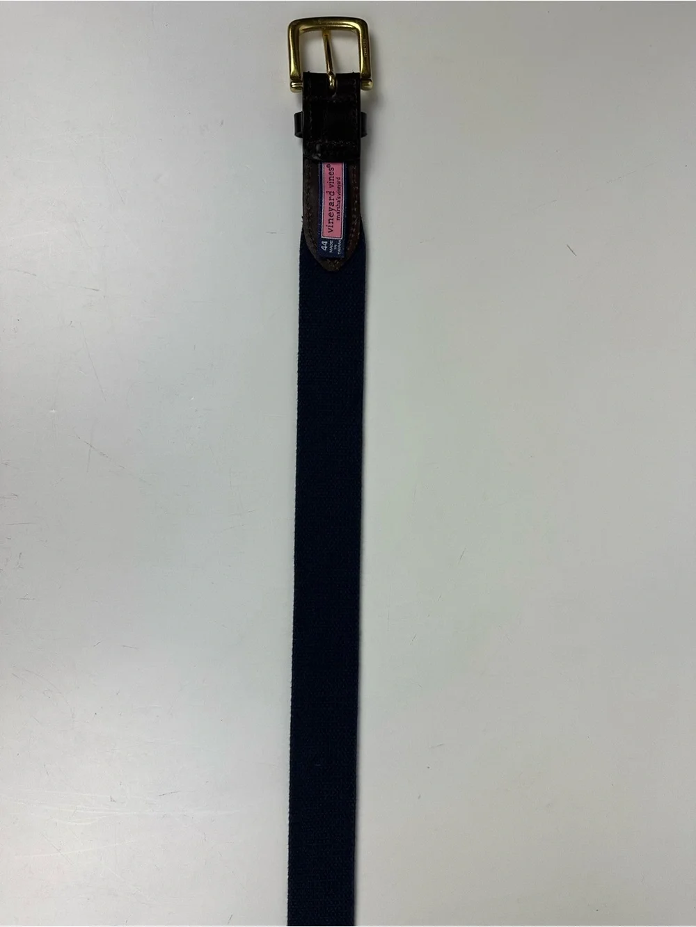 Vineyard Vines Maritime Signal Flag Belt with Brass Buckle